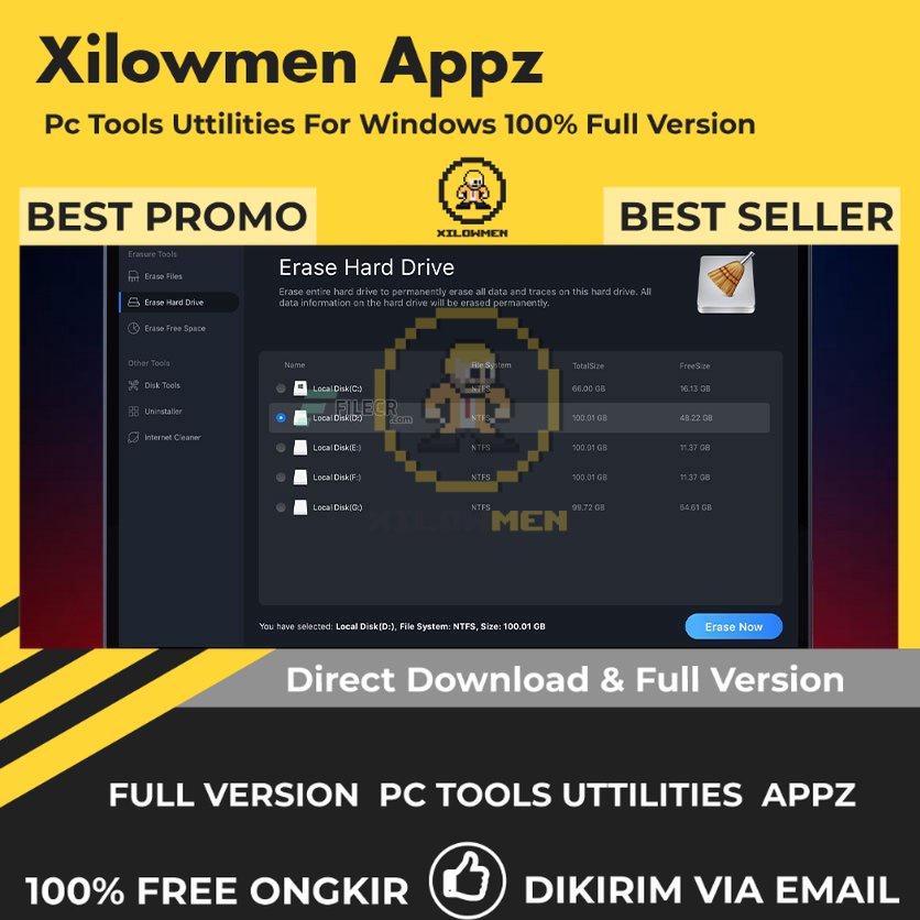 [Full Version] Donemax Data Eraser Pro PC Tools Software Utilities Lifetime Win OS