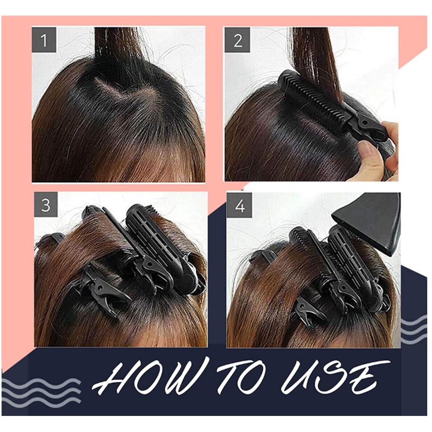 Mysterygirl -  Klip Rambut Korea Roll Rambut Jepit Korea Velcro Hair Gulung Jepitan Poni Clip Volumizing Hair Poni Roller Blow Poni KOREAN HAIR VOLUME