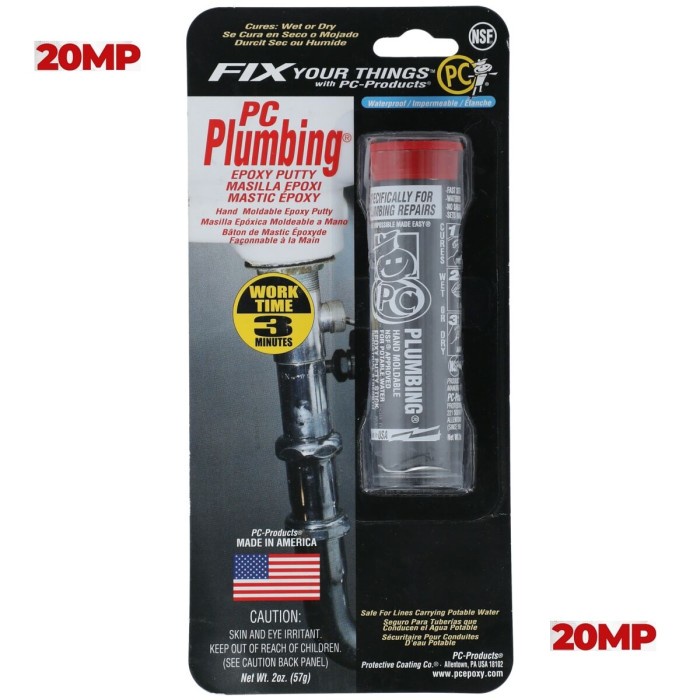 Lem Lem Epoxy Putty Pc Plumbing Penambal Bocor Pipa Besi Usa