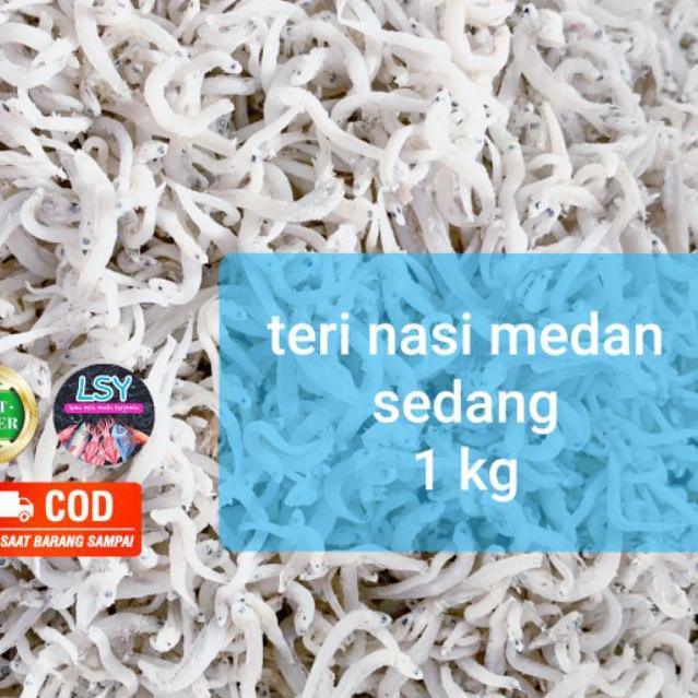 

✵ ikan asin teri nasi medan size sedang 1kg ➢