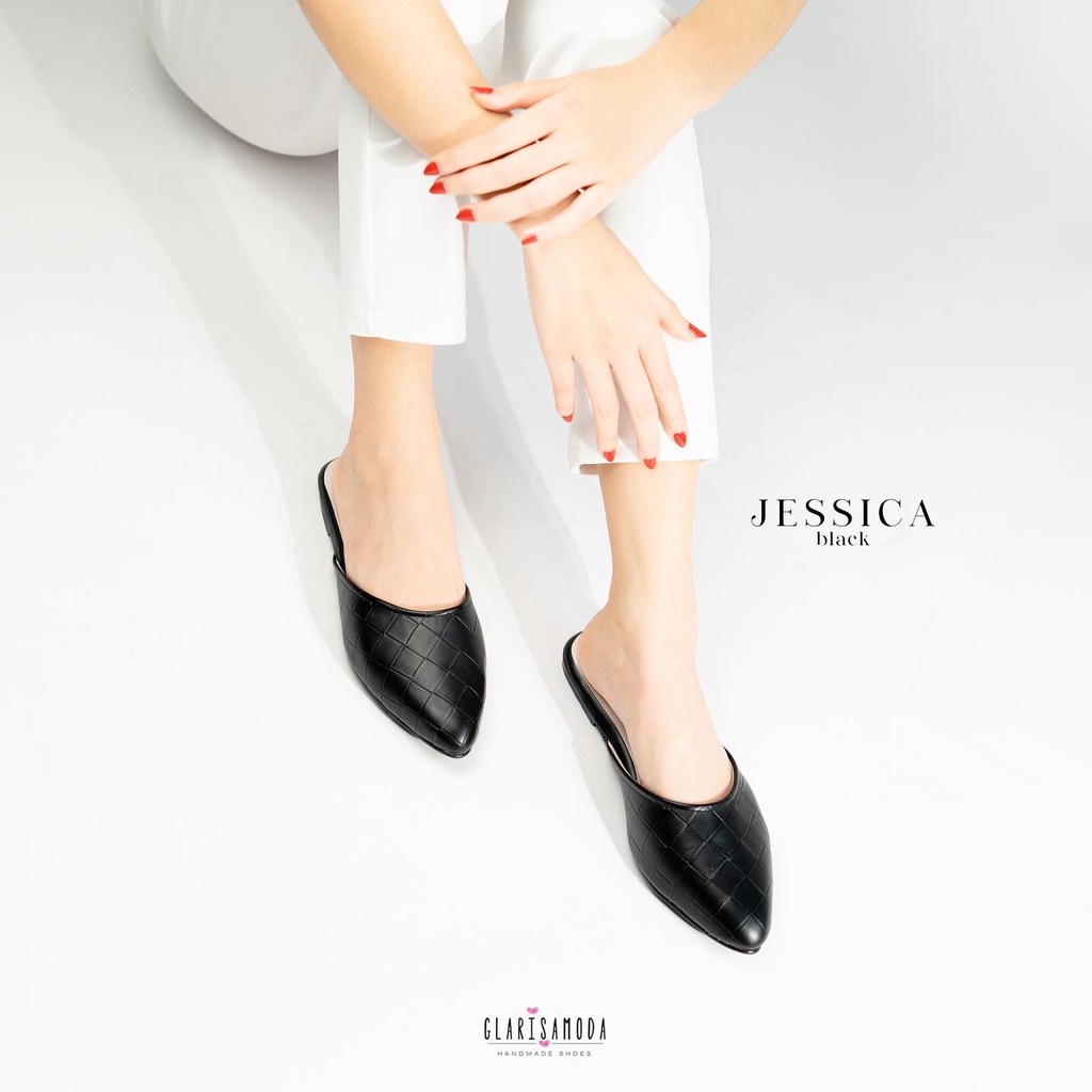 GLARISAMODA Jessica Sandal Wanita Mules Nyaman