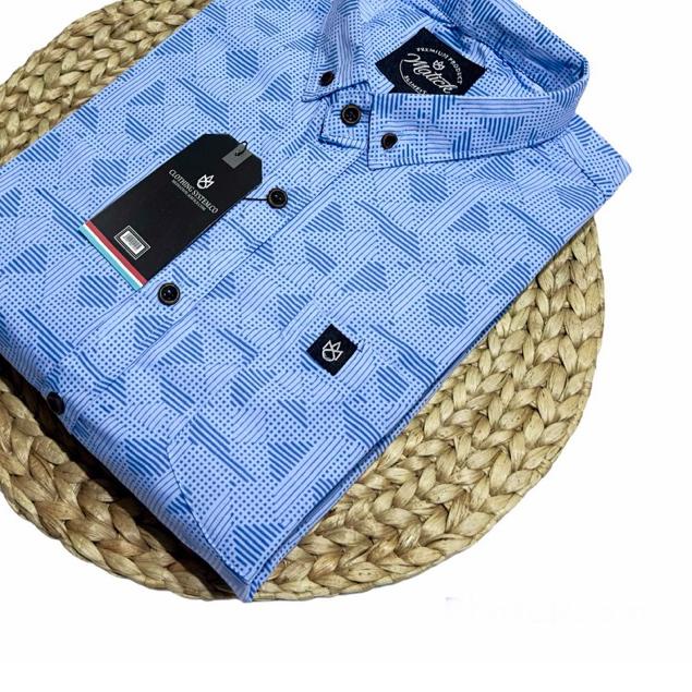 ☪ kemeja lengan pendek pria motif terbaru full print / kemeja hem printing distro lengan pendek impo