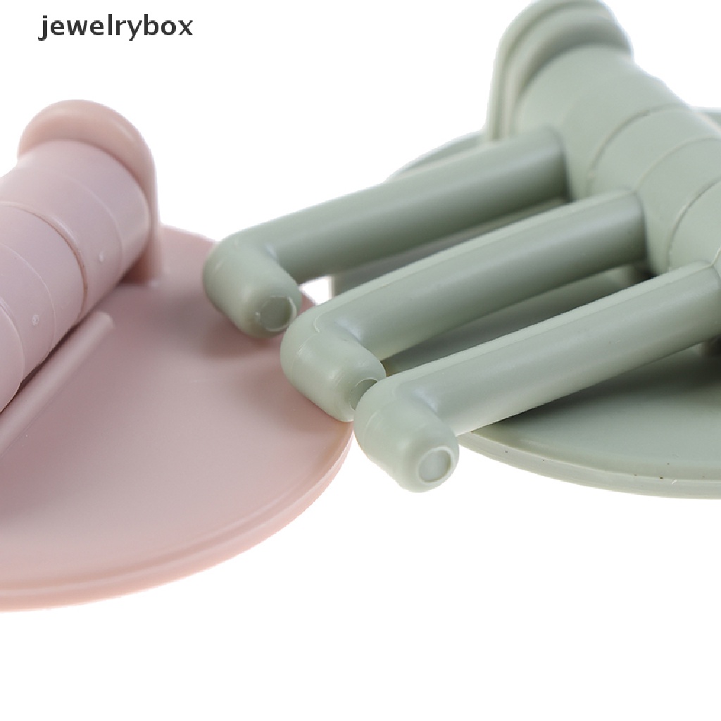 [jewelrybox] Kait Kamar Mandi Kreatif Mulus Tempel 3cabang Rotag Hook Dapur Dinding Kait Butik