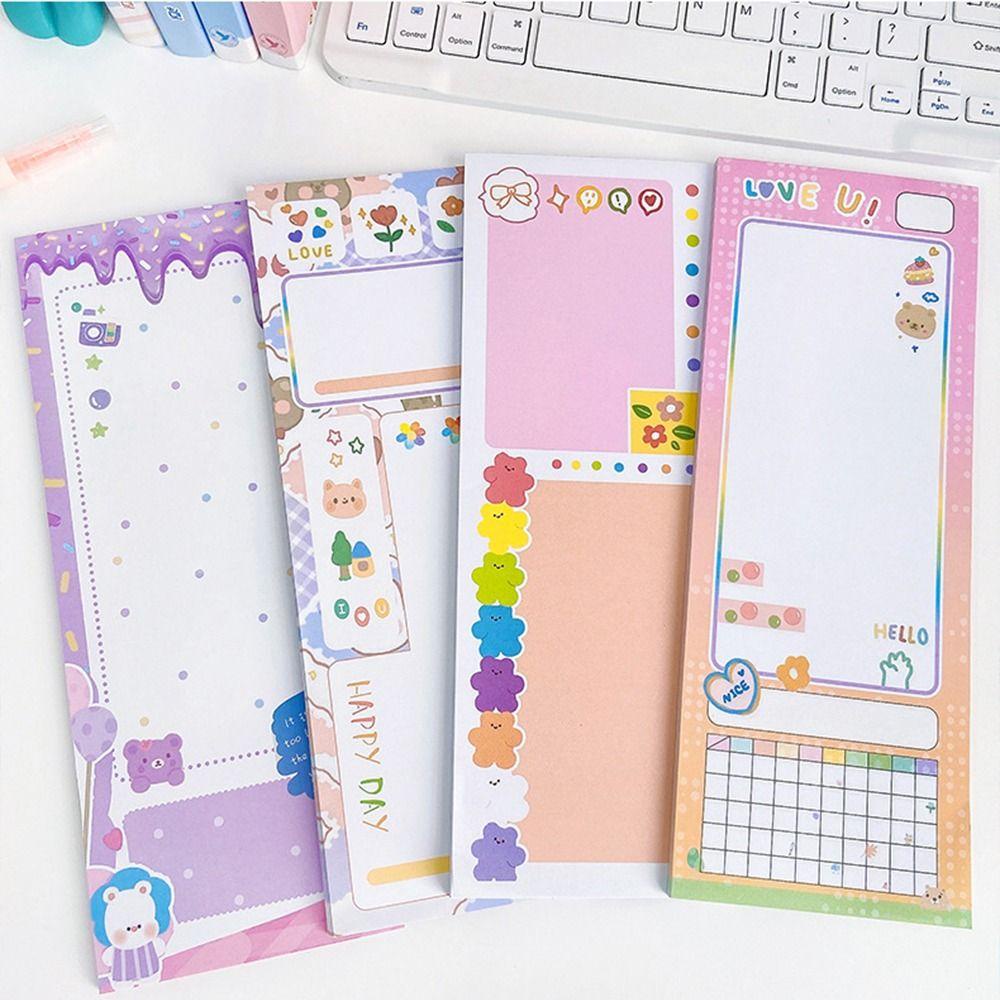 LANFY Memo Paper Korea 50lembar Nonviscous Scrapbooking Perlengkapan Kantor Sekolah Nota Pesan