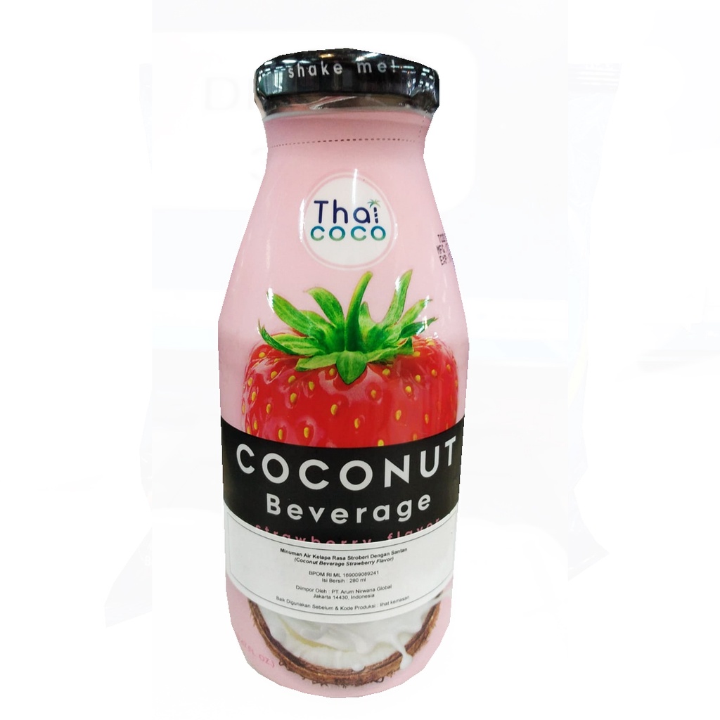 

THAI COCO COCONUT BEVERAGE STRAWBERRY FLAVOR 280ml
