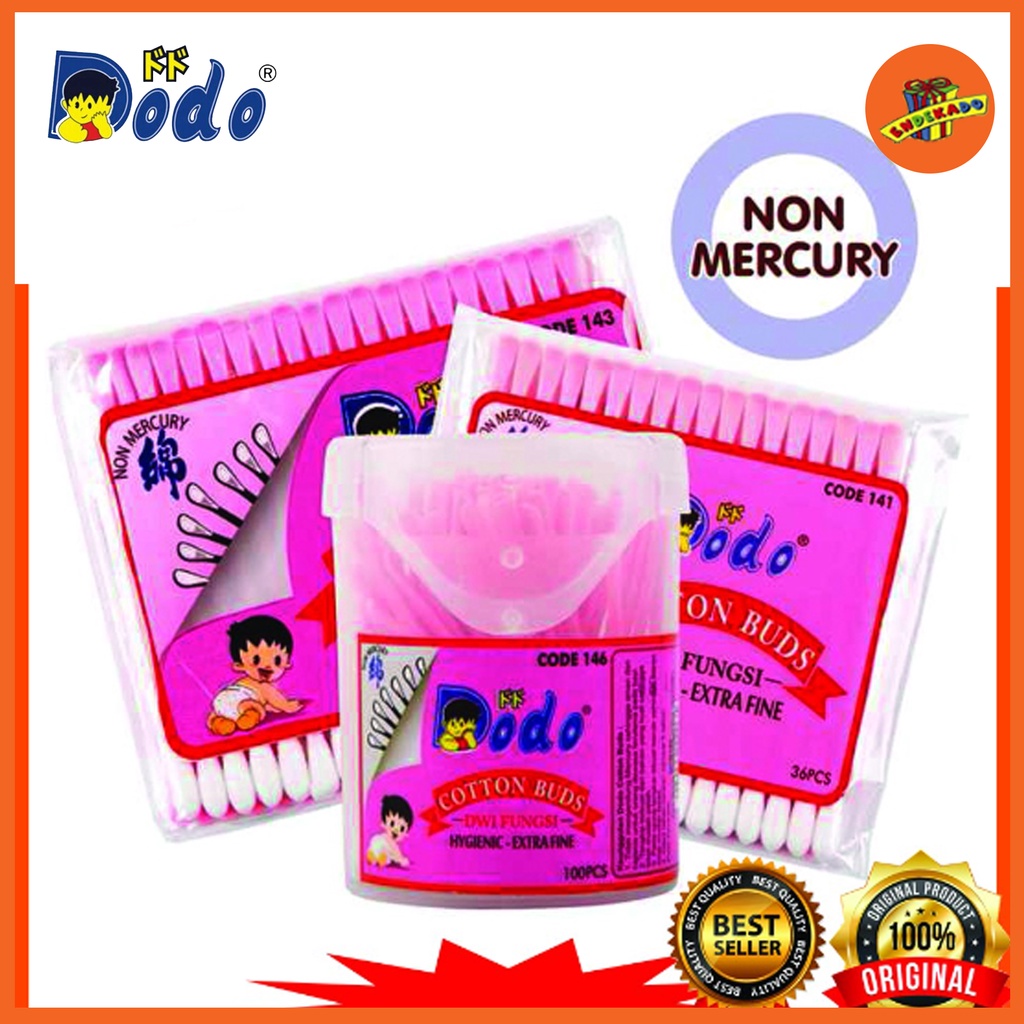 DODO Cotton Buds Dwifungsi 141 143 146 148 - Korek Telinga Bayi