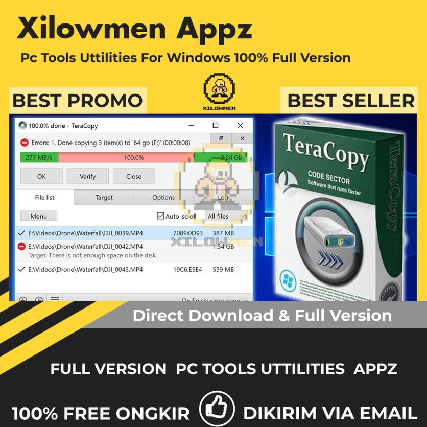 [Full Version] TeraCopy Pro PC Tools Software Utilities Lifetime Win OS