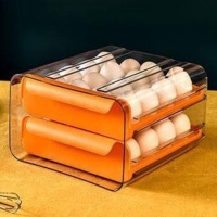 Unik Samono Box Penyimpanan Telur 2 Susun Egg Box SSB32 - Orange Limited