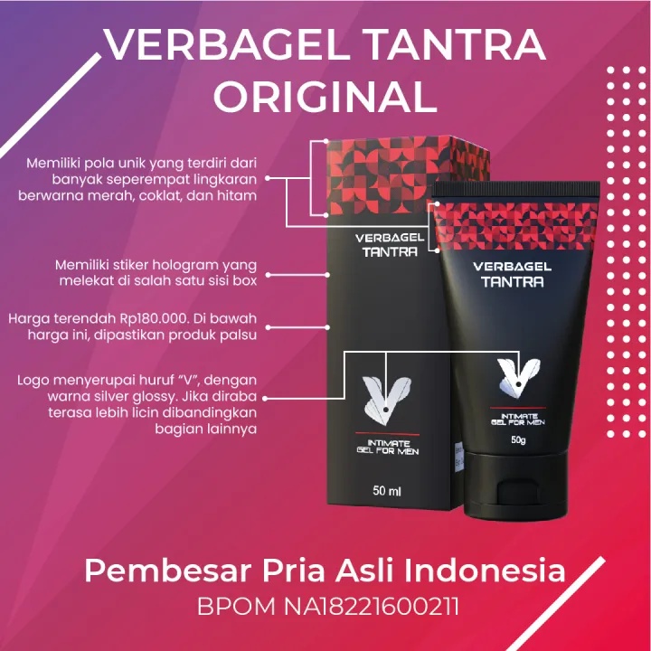Original Pembesarpenis OBAT KUAT PRIA VERBAGEL TANTRA BPOM