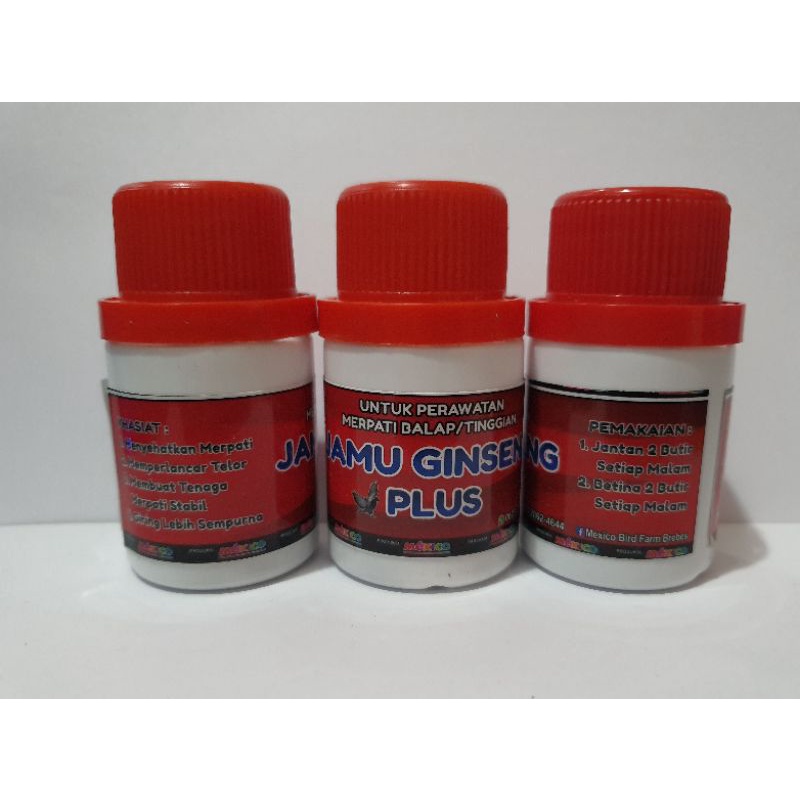 jamu merpati jamu ginseng plus untuk perawatan merpati balap atau tinggian