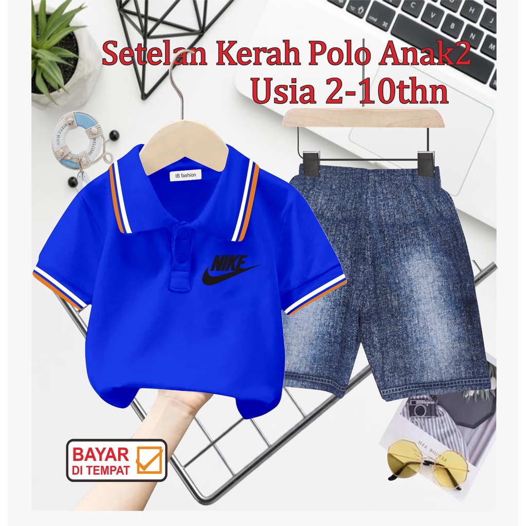 ((IB))SETELAN ANAK2 KERAH POLO/N1K3 DIGITAL SABLON