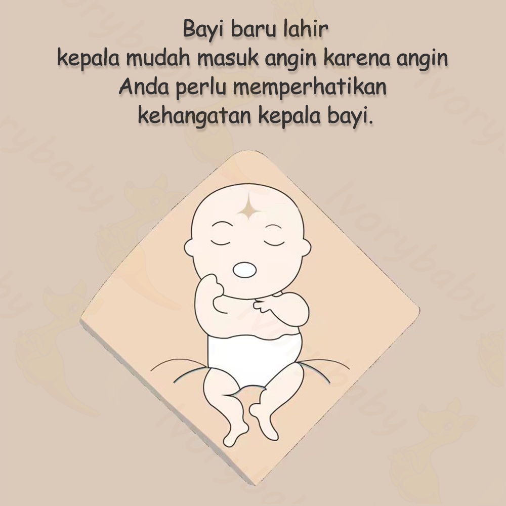 Ivorybaby Topi bayi newborn kupluk bayi lembut