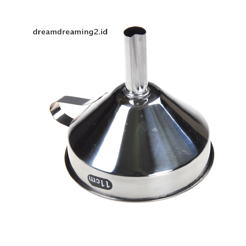 (dream) Corong Cairan Mulut Lebar Stainless Steel15 /13 /11cm Saringan Bisa Dilepas Filter.