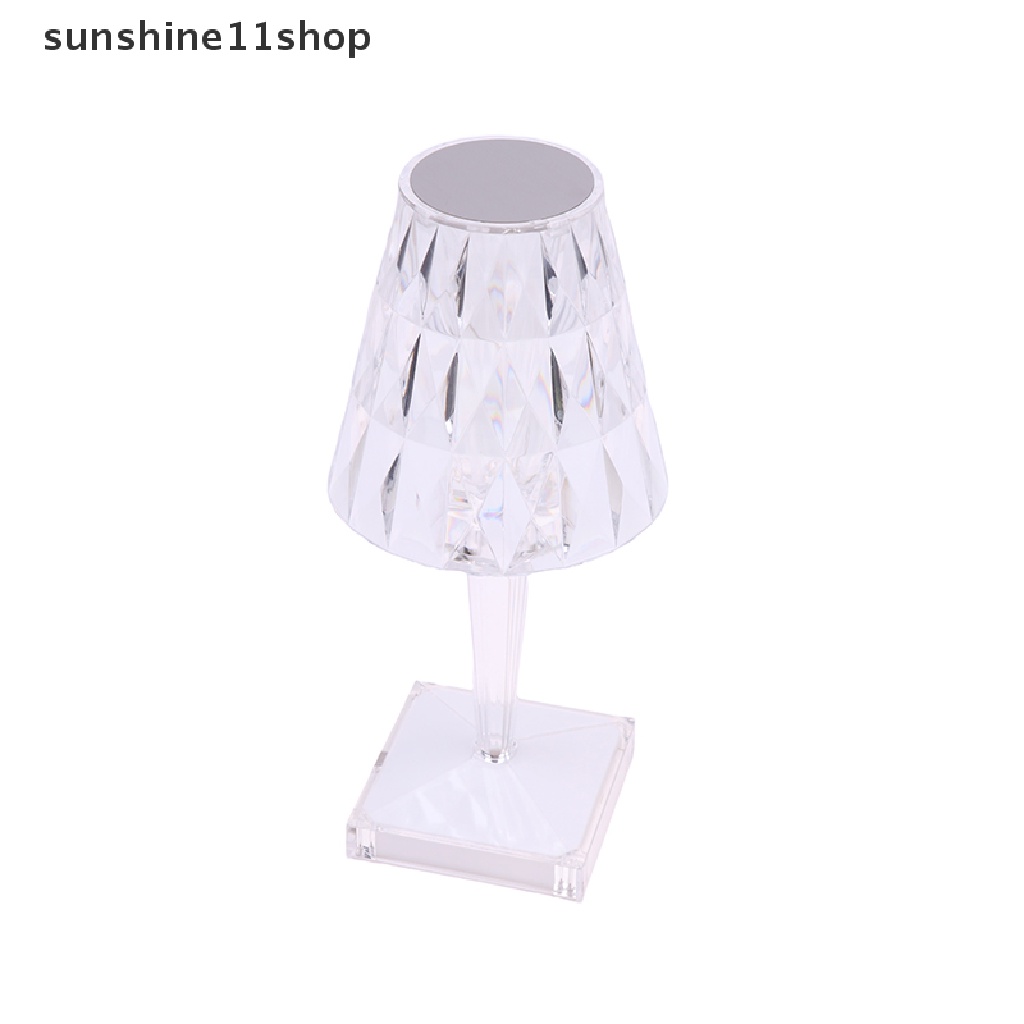 Sho Dimmable Control Diamond Crystal Lampu Meja Rechargeable LED Atmosphere Lamp N