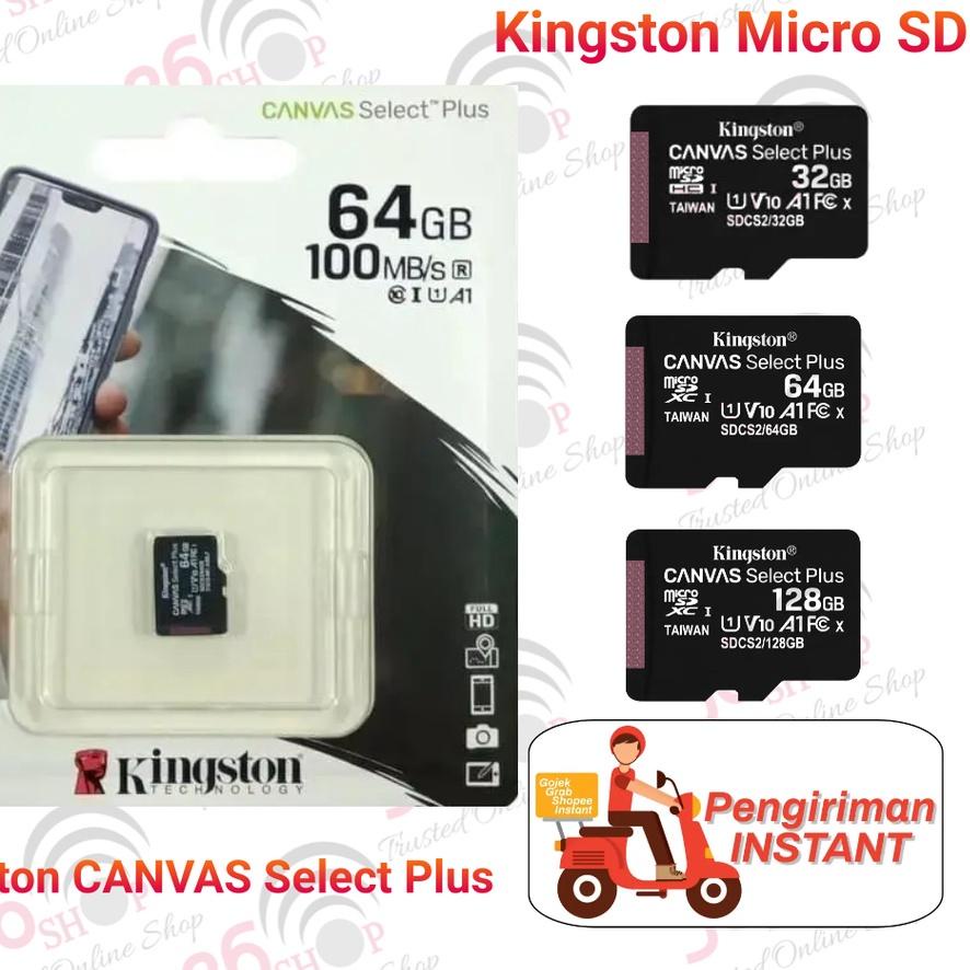 ➭ Kingston Micro SD Card 32GB, 64GB, 128GB Canvas Select Plus ➭