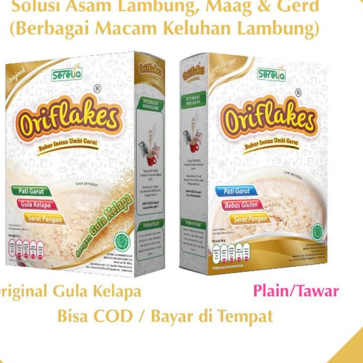 

☼ Oriflakes Original Sereal Umbi Garut Asam Lambung Maag Gerd Original 350 gram ( Bisa COD ) ➳