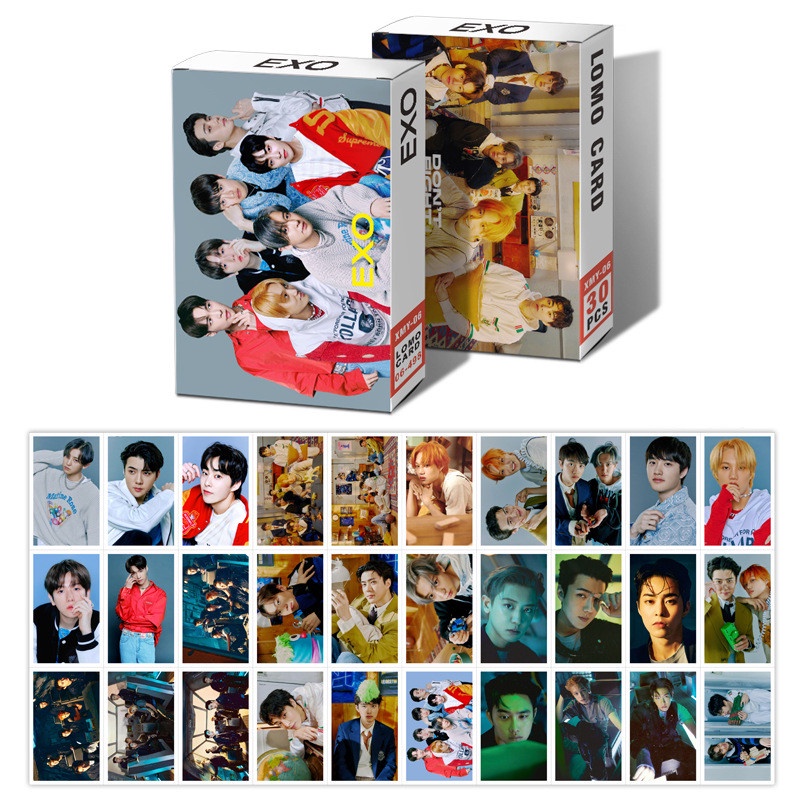 30pcs/box EXO ASTRO TXT TREASURE Photocards Kartu Lomo TOMORROW X TOGETHER Kpop Postcards READY STOCK