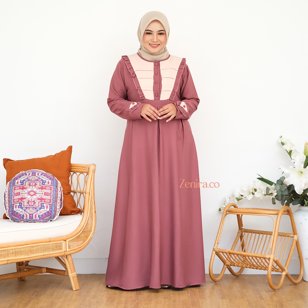 Zenira.Co Gamis Alesha Soft Purple