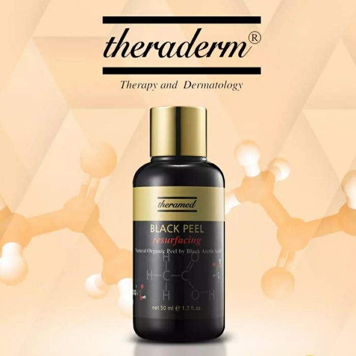 Terlaris Theraderm Theramed Black Peel Resurfacing Organic Peeling No Iritation