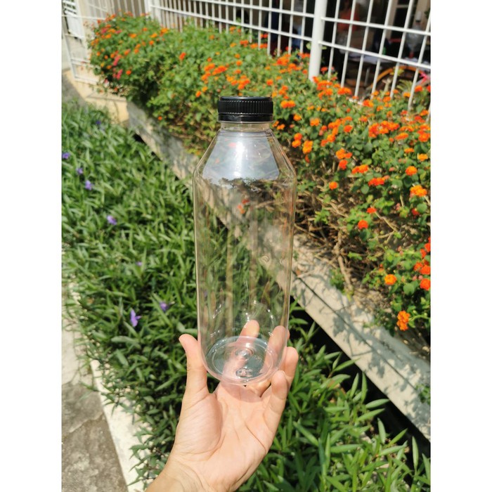 45 Reguler - Botol Cantik Jus Kale Kopi Teh 1L/1liter/1000ml - 500 (VC)