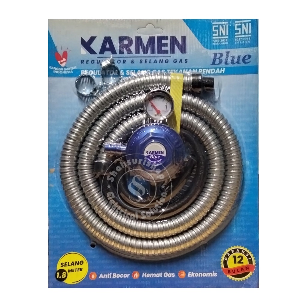 KARMEN REGULATOR SELANG GAS SELANG GAS PAKET 1.8 METER 1,8 METER