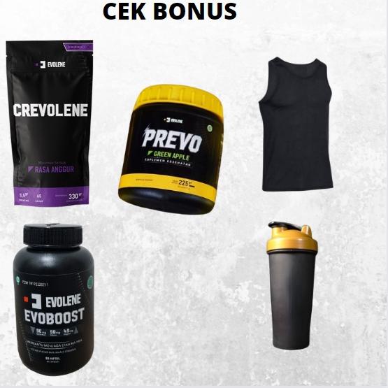 Discount |JKH|PREVO 1 BOTOL ISI 45 EVOLENE BPOM HALAL PREWORKOUT / CREATINE / TESTOSTERONE BOOSTER E