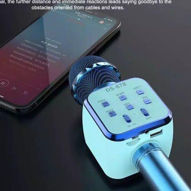 ✿ MIC BLUETOOTH L20/Q7 KARAOKE WIRELESS/MICROPHONE KTV PREMIUM SPEAKER PORTABLE SMULE ●