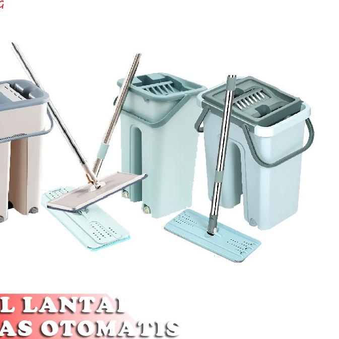 ✳ Top Living Mop Pel Lantai / Alat Pel lantai Ultra Mop / Pel Peras Praktis / Pengepel Lantai Kain P