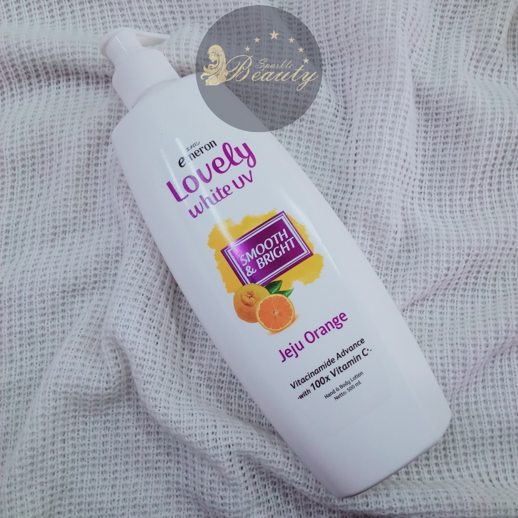 EMERON Hand Body Lotion LOVELY WHITE UV 500ML/LOTION LOVELY/HAND BODY/body lotion pemutih/hasil inst