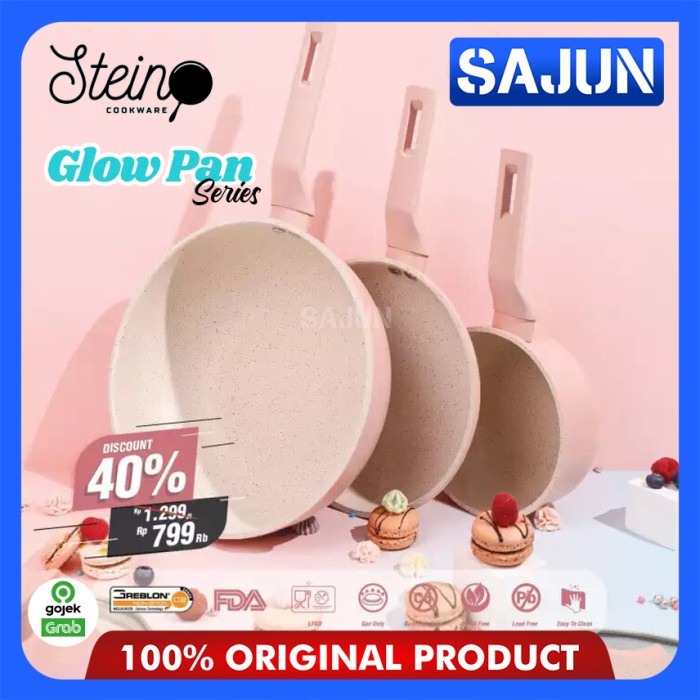 Terlaris Stein Cookware Glow Pan Series Set Panci Isi 3 Paket Glow Pan