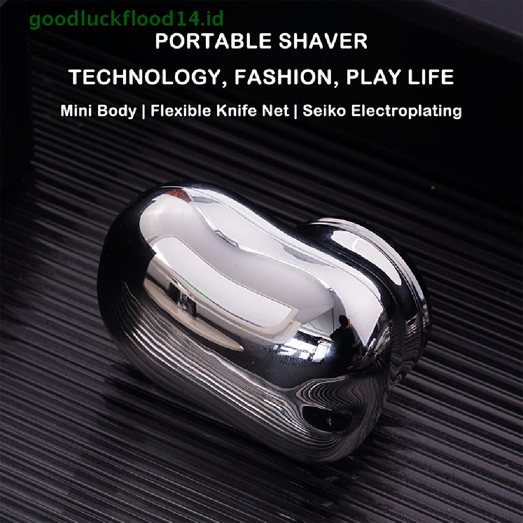 [GOOGFOUR] Alat Cukur Elektrik Pria Mini Shave Portable Travel Electric Pocket Size Shaver [TOP]