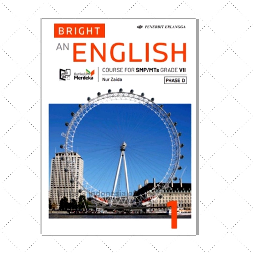 Erlangga - Buku Pelajaran Bright An English Kelas 1 SMP/Mts Kurikulum Merdeka