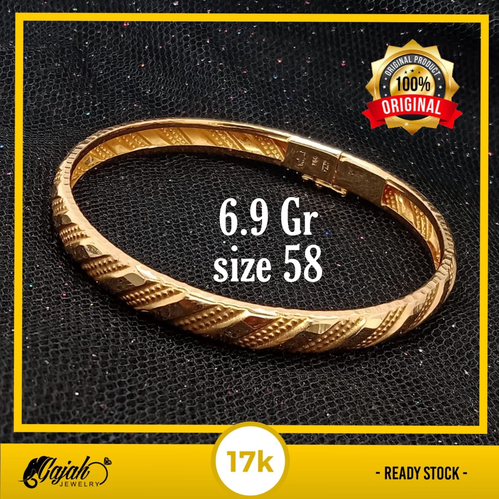 Gelang emas 17k - 6.9 gr kadar 750 - 4206