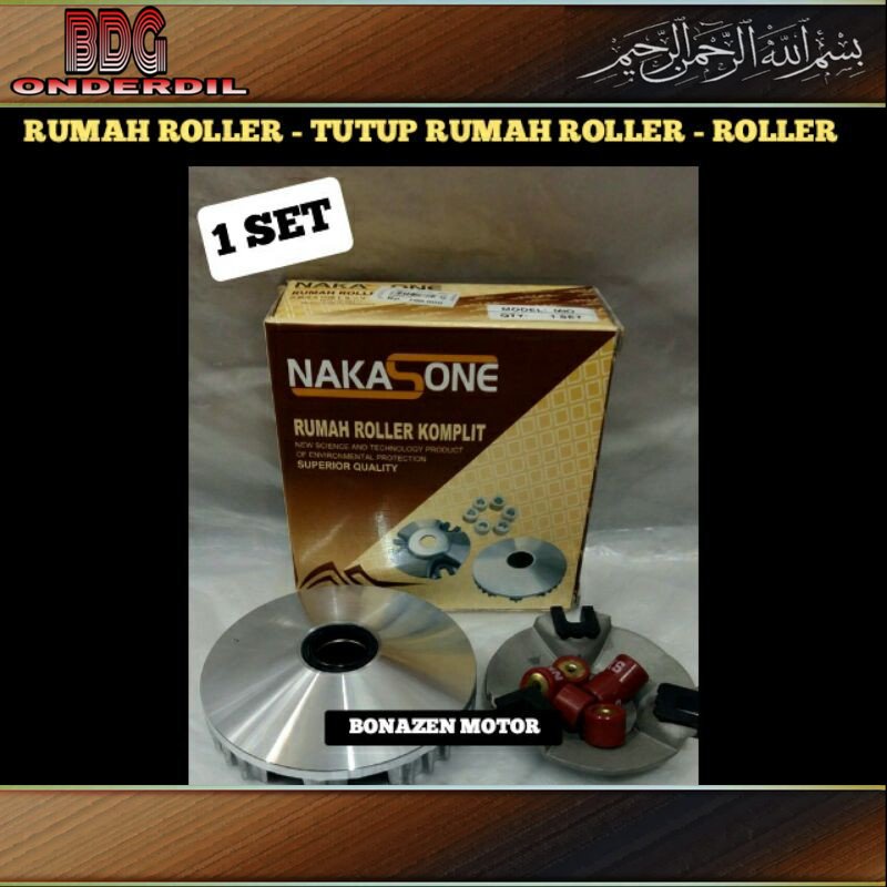 Rumah Roller Mio J + Roller + Tutup Rumah Roller / Dudukan / 1 Set / Nakasone