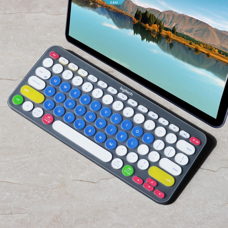 Film Pelindung keyboard Laptop Silikon Universal 14 &quot;Logitech k380 k480 full coverage film Pelindung keyboard Tahan Air Kreatif [ZK]