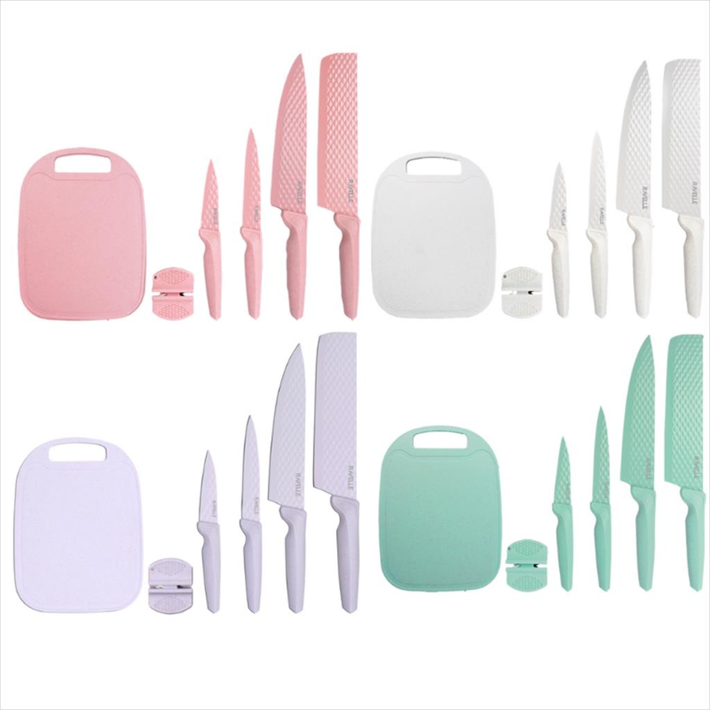 RAVELLE JEWEL KNIFE SET  6 IN 1 ANTI LENGKET TALENAN