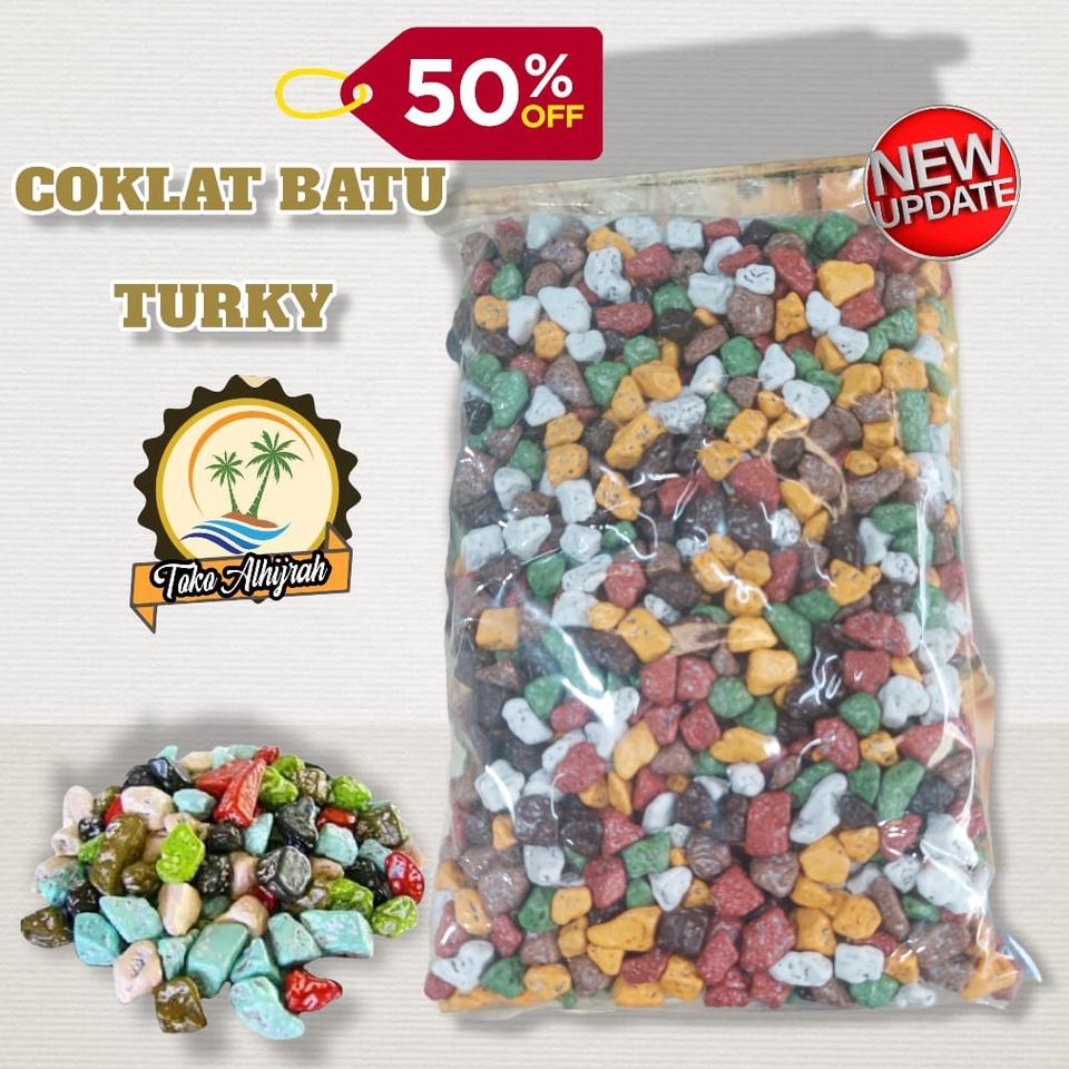 

➱ Coklat / cokelat batu krikil saudi / turky 1kg ➤