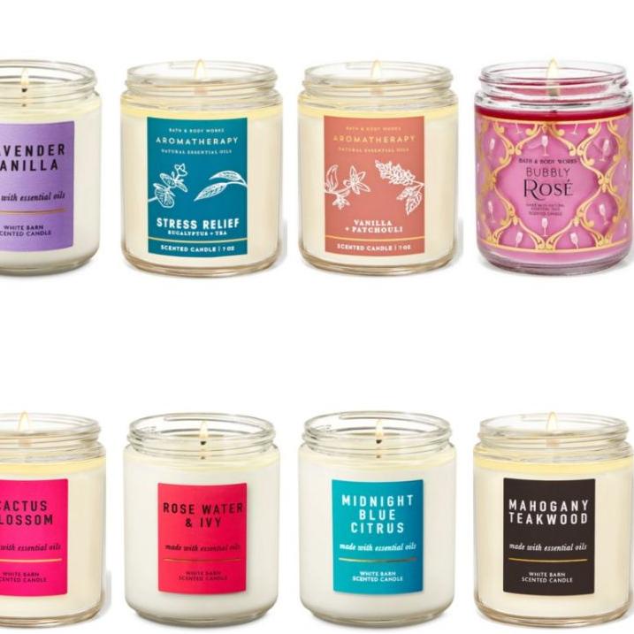 Masih fresh [SAS BIG SALE] BBW Single Wick Candle (Catalogue 1) - Stress Relief Eucalyptus Tea/Eucal