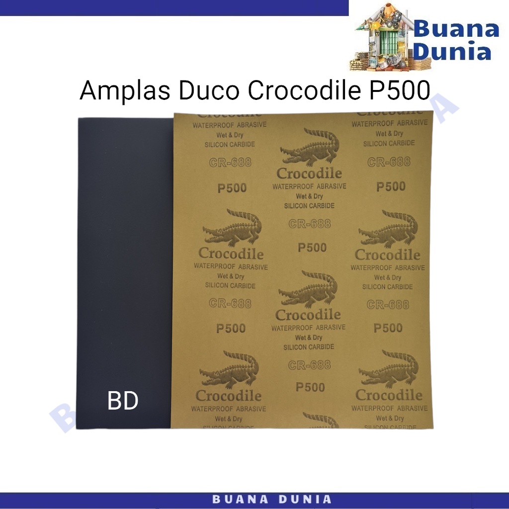 Amplas Duco CROCODILE No 500 | Amplas Lembaran Kertas Grit 500