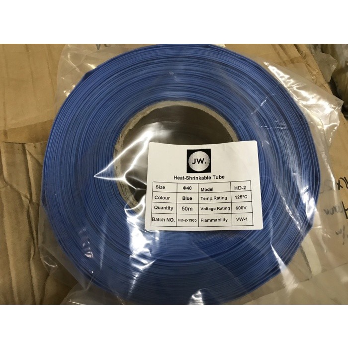 Heatshrink Tube 40 mm / 40mm Selongsong Bakar Heat Shrink 50 meter