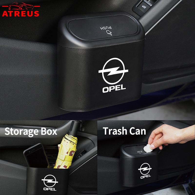 Opel Tempat Sampah Mobil Gantung Tutup Flip Dustbin Tipe Tekan Storage Box Organizer Aksesoris Mobil Untuk Corsa Vectra Astra g H J K Insignia Vivaro Zafira Mokka