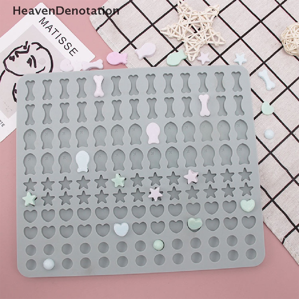 [HeavenDenotation] 1pc Kartun Mini Tulang Ikan Kecil Cetakan Silikon DIY Kue Biskuit Baking Pan HDV