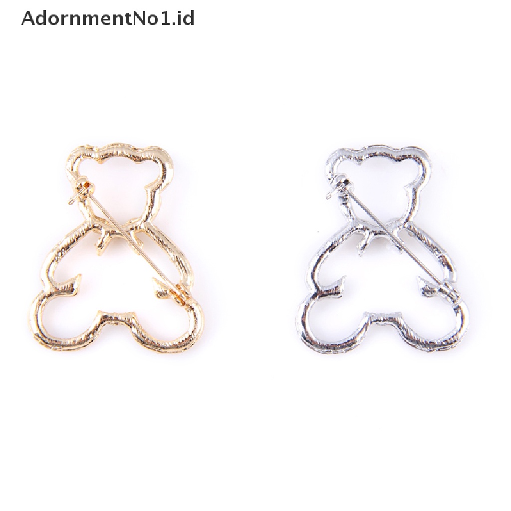 [AdornmentNo1] Winnie Bear Bros Untuk Wanita Jas Lencana Penuh Berlian Imitasi Beruang Bros Perhiasan Lucu Kartun Hewan Pin Tas Aksesori Pakaian Bros Pin Hadiah [ID]