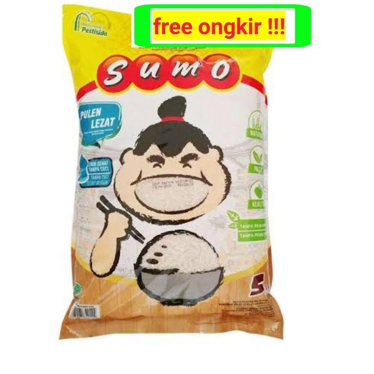 

✿ Beras cap merek sumo 5kg kemasan kuning ✪