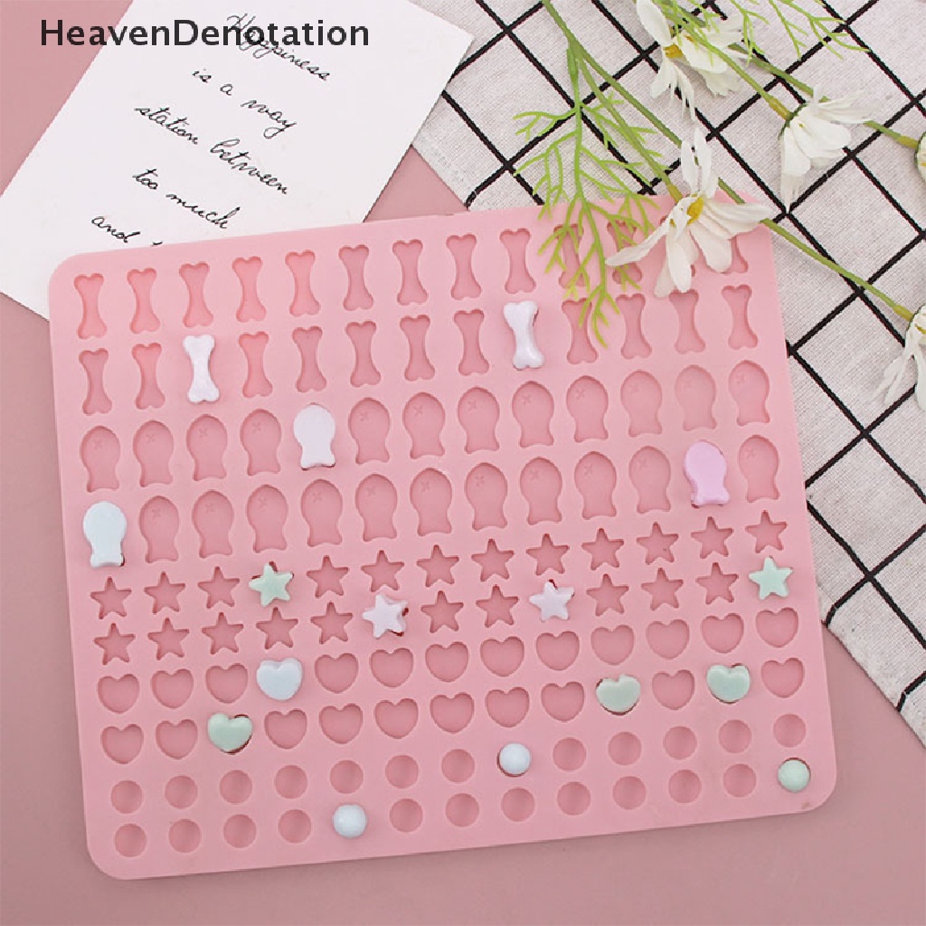 [HeavenDenotation] 1pc Kartun Mini Tulang Ikan Kecil Cetakan Silikon DIY Kue Biskuit Baking Pan HDV