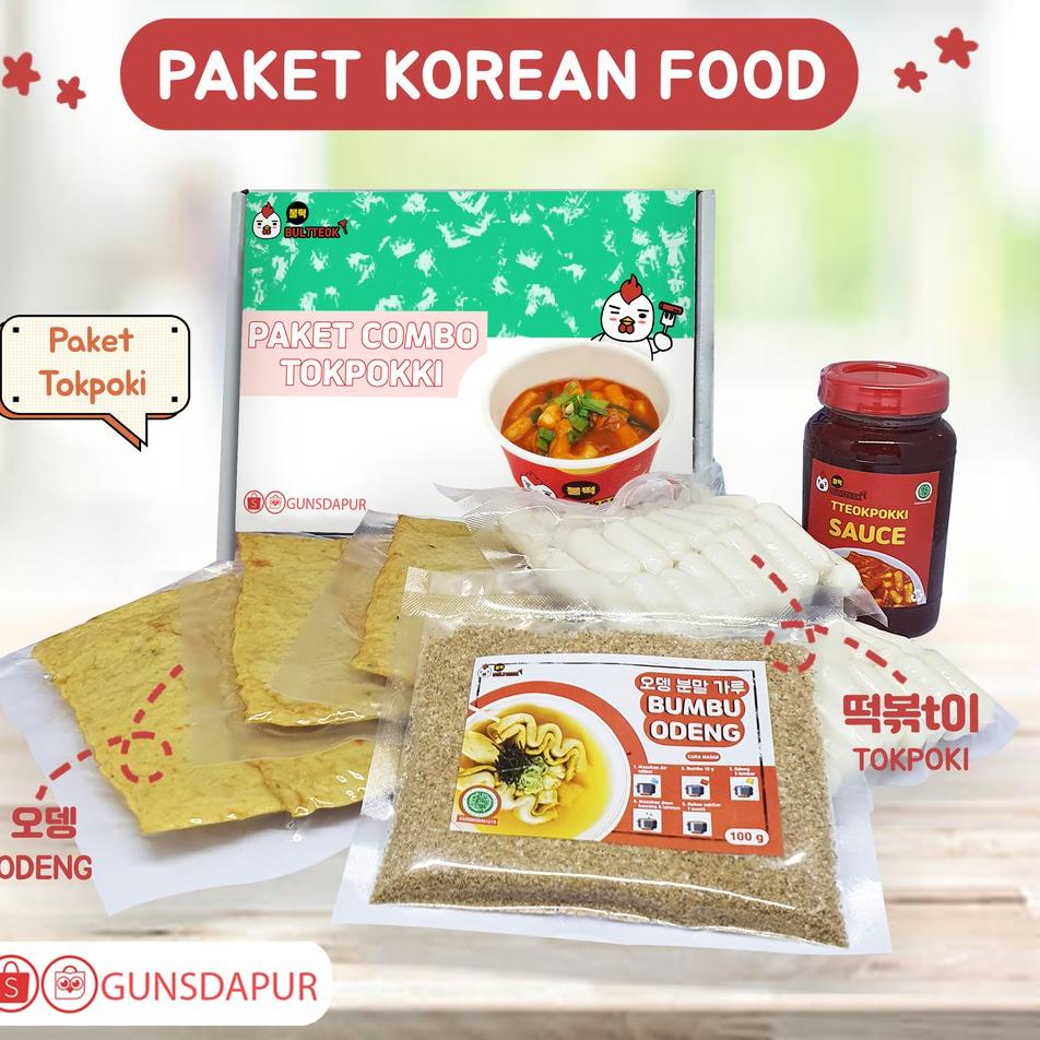 

❉ Paket tokpoki combo tokboki bultteok gunsdapur ala Korea murah ☚