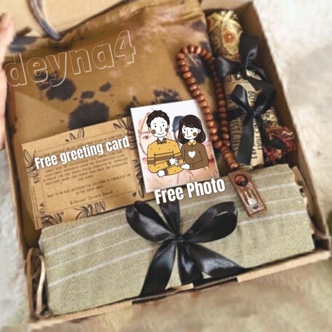 ❉ Hampers Wedding Alat Shalat Mukena dan Sarung Premium Couple Kado Ramadhan Anniversary Lebaran Kad