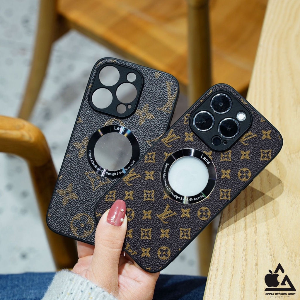 PREMIUM LEATHER CASE MOTIF LUBANG LOGO iPhone 7+ 8+ 11 PRO MAX 12 PRO MAX XR XS MAXBRAND LV. GUCCI. BRANDE GLASS CAMERA PROTECTOR OtterBox Box Softcase Soft Case Silikon Silicone Jelly Hardcase