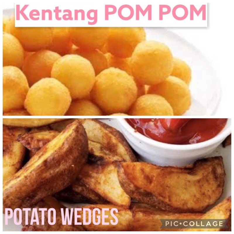 Kentang wedges / Kentang Pompom 500gr