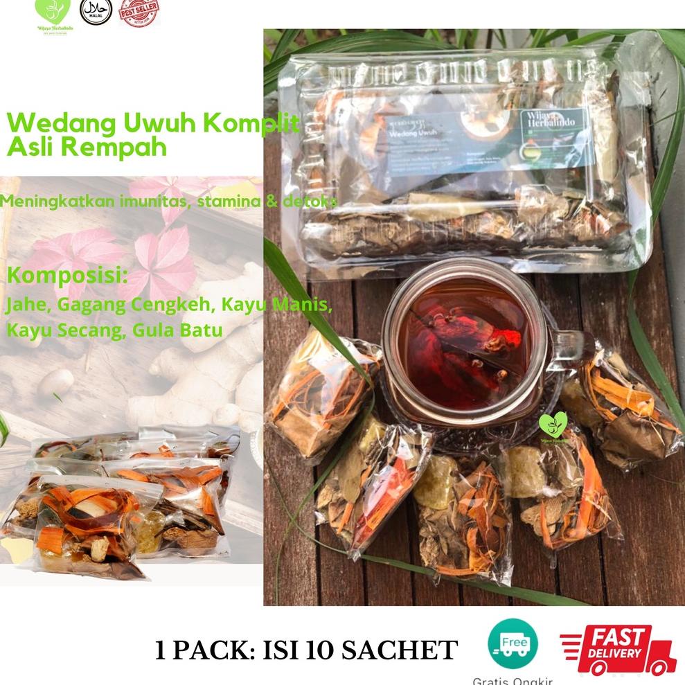 

fbu-44 Wedang Uwuh "ꦮꦺꦢꦁꦲꦸꦮꦸꦃ" I Komplit Gula Batu 1 Pack isi 10 sachet I Antioksidan I COD I Herbal .,.,.,.,